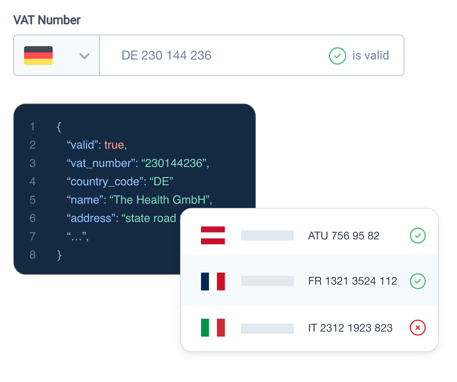 VAT lookup and validation API